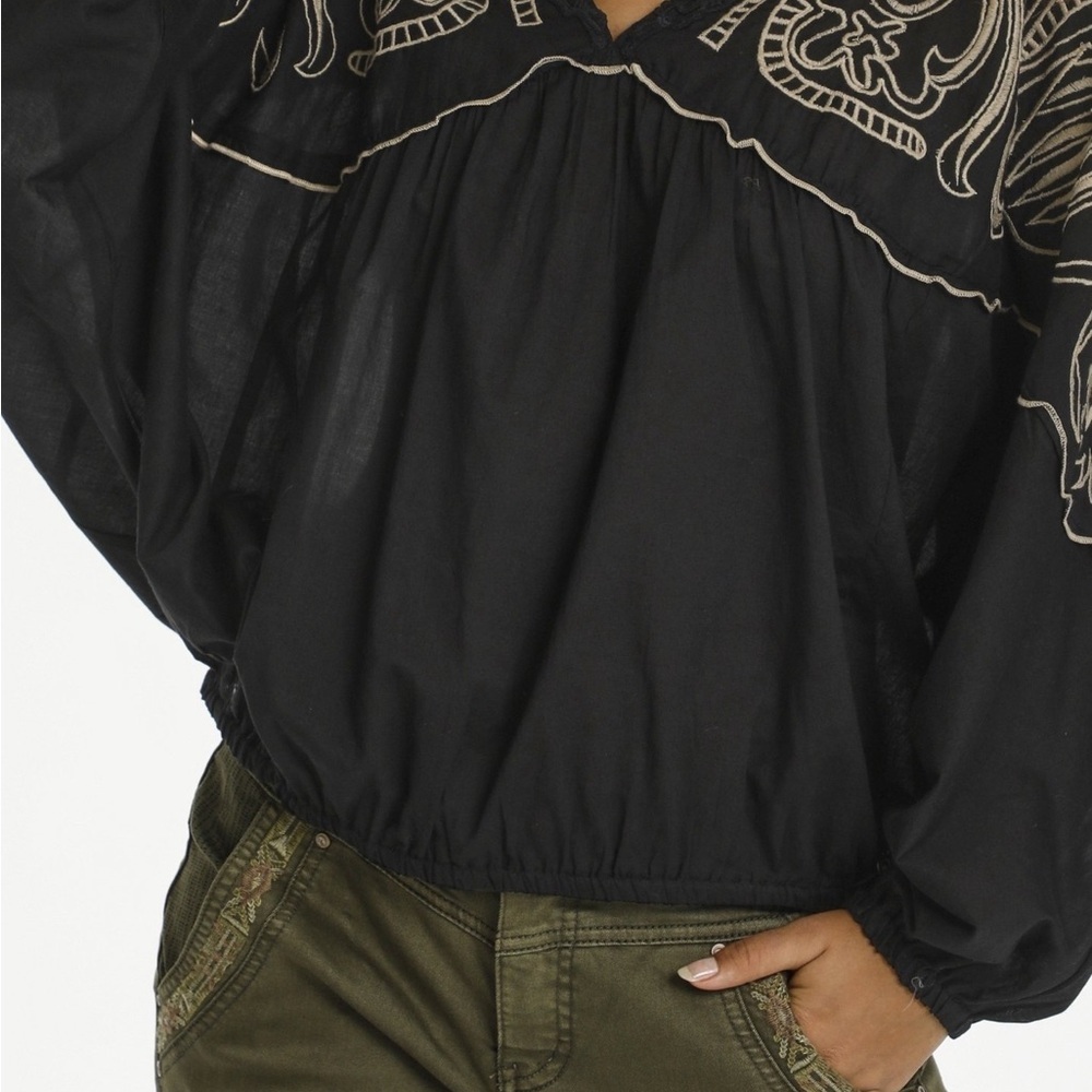 Cream Embroidered Boho Blouse | EU 36 - Picture 2 of 8